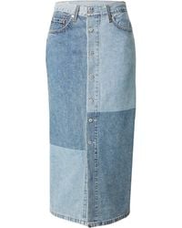Levi's - Levi's® Midirock BUTTON MIDI SKIRT PAT mit Knopfleiste - Lyst