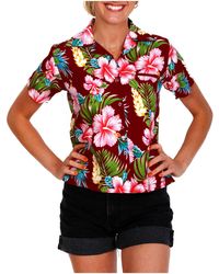 King Kameha - Bluse Hibiscus New - Lyst