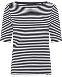 Zero - Ringelshirt Mit U-Boot Ausschnitt - Lyst