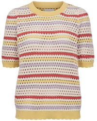 Numph - Strickpullover Mit Halbarm Nunancy Pullover - Lyst