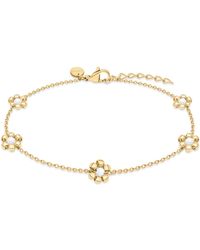 S.oliver - Fußschmuck Perlenblume - Lyst