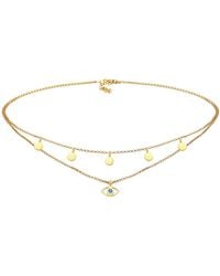 Elli Jewelry - Halskette Evil Eye - Lyst