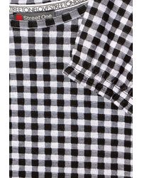 Street One Shirt 'Vichy Dessin' - Mehrfarbig