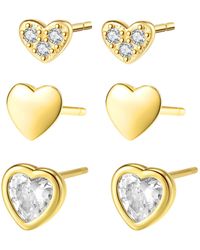 Hey Happiness - Ohrringe Heart Trio - Lyst