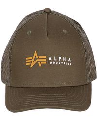 Alpha Industries - Cap Alpha Label Trucker Cap - Lyst