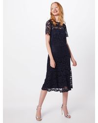 Lauren by Ralph Lauren Kleid 'LOKI-SHORT SLEEVE-DAY DRESS' - Blau