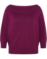 Zero - Strickpullover Mit Carmenausschnitt - Lyst