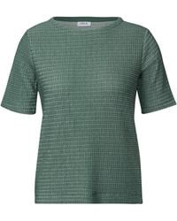 Cecil - T-Shirt Mit Struktur - Lyst