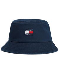 Tommy Hilfiger - Heritage Vorgewaschener Fischerhut Mit Logo - Lyst
