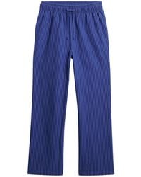 Superdry - Elastische Hose aus Bio-Baumwolle mit Streifen Pimlico Marineblau Gestreift 42 - Lyst