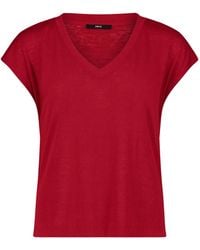 Zero - Kurzarm-Shirt Mit V-Ausschnitt - Lyst