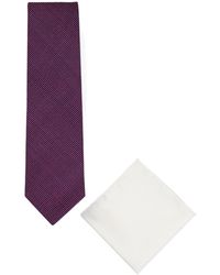REAL GUYS - Set Krawatte Mit Passendem Einstecktuch - Lyst