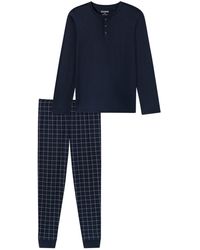 Schiesser - Pyjama Lang Fine Interlock - Lyst
