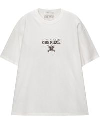 Pull&Bear - T-shirt 'one piece luffy' - Lyst