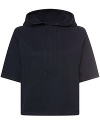 Camel Active - Kurzarm Strickpullover Mit Kapuze - Lyst