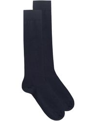 Intimissimi Lange Strümpfe aus elastischer Supima®-Baumwolle - Blau