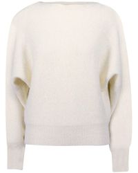 Zero - Strickpullover Mit U-Boot Ausschnitt - Lyst