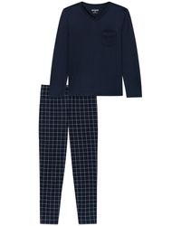 Schiesser - Pyjama Lang Fine Interlock - Lyst