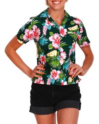 King Kameha - Bluse Hibiscus New - Lyst
