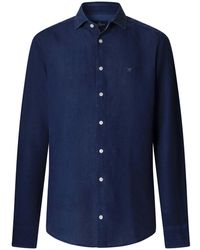 Hackett - Freizeithemd ESS GMD LINEN KENT - Lyst