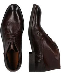 Neu HERREN H BY HUDSON SCHWARZ COOPER LEATHER CUFF LEDER STIEFEL