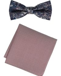 Willen - Fliege Set Floral/ Uni - Lyst