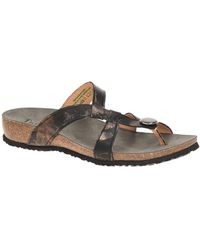 Think! - Pantolette Think Julia Pantolette Zehentrenner Metallic Druck 1315 - Lyst