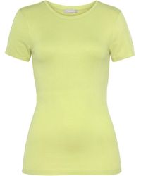Tamaris T-Shirt, mit Rundhalsausschnitt - Gelb