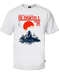 Oldskull - T-Shirt Asian Temple - Lyst