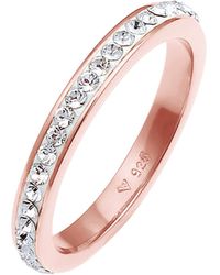 Elli Jewelry - Ring Bandring, Kristall Ring - Lyst