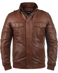 Solid - Lederjacke Camash - Lyst