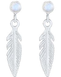 Elli Jewelry - Ohrringe Boho, Feder - Lyst