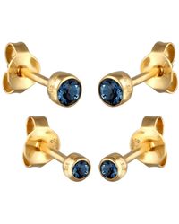 Elli Jewelry - Ohrstecker Set Kristall - Lyst