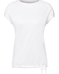 Cecil - T-Shirt Mit Raffung - Lyst