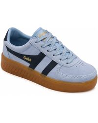 Gola - Sneaker Low Grandslam Suede Retro Leder Sneaker Mit Plateau-Sohle - Lyst