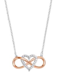 Amor - Kette Mit Anhänger Infinity Unendlichkeitsschleife Mit Herz - Lyst