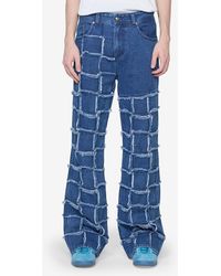 ANDERSSON BELL - New Patchwork Wide Leg Jeans Washed, 100% Cotton - Lyst