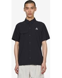 Nike - Acg 'Aireez' Button-Up Trail Running Top, Nylon - Lyst