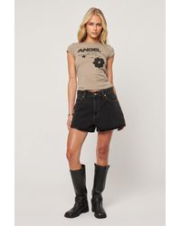 Abrand Jeans - 95 Mid Baggy Short Cara - Lyst