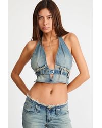 Abrand Jeans - Mikey Halter Belt Top - Lyst