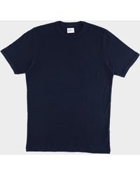 Les Basics Le Crew T-shirt Navy - Blue