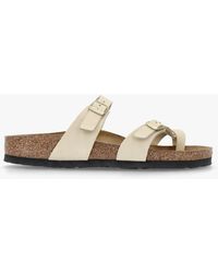 Birkenstock - Mayari Ecru Nubuck Leather Sandals Leather - Lyst