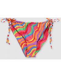 It's Now Cool - It'Now Cool Gathered Tie Up Bikini Bottoms - Lyst