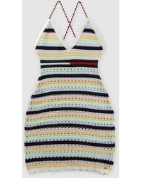 Tommy Hilfiger Ultra Cotton-crochet Mini Dress in Blue | Lyst