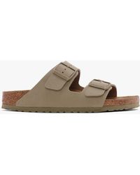 Birkenstock - Arizona Birko-flor Faded Khaki Two Bar Mules - Lyst