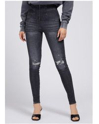 Guess Washed Kat Skinny Jeans - Blue