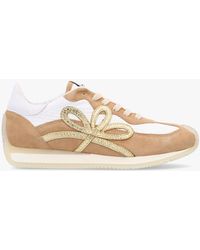 Daniel - Movie & Tan Suede Runner Trainers , Leather - Lyst