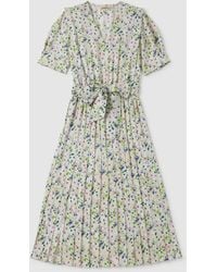 iBlues Women's Baglio Floral Twill Dress - Natural