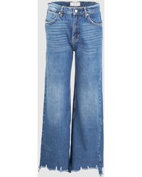 Free People S Straight Up baggy Wide Leg Jeans In Riverside - Blue