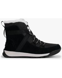 Sorel - Whitney Ii Fluffy Black Suede Shearling Boots - Lyst